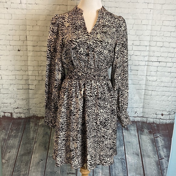 MSCH Copenhagen Annabella Long Sleeve Pockets Dress M Minimalist Scandi Girl - Picture 1 of 15